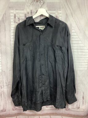 Vintage Bogari Men’s Silk Shirt Lg
